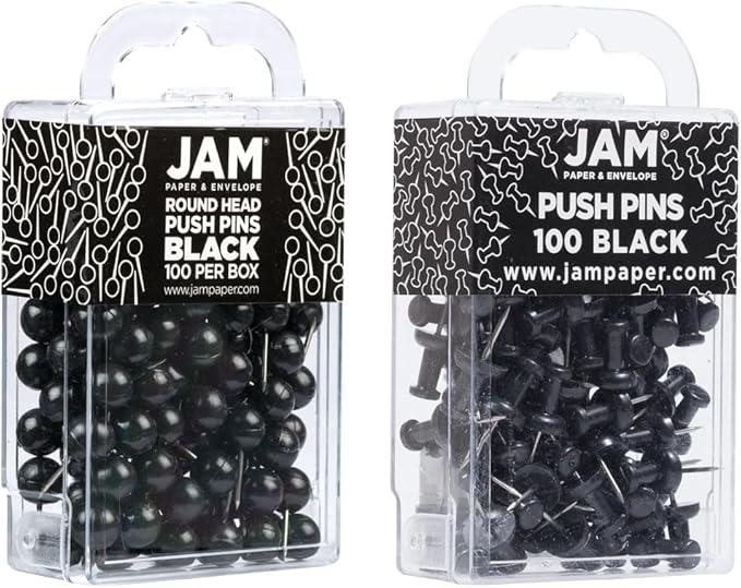 JAM PAPER Colorful Push Pins - Image 2