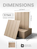 Large Felt Bulletin Board 48" x 36" Cork Board Alternative-12 Pack - Image 2