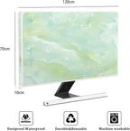 Baocicco Sage Green Marble Waterproof TV Dust Cover 50, 52 Inch Anti-Static - Image 2
