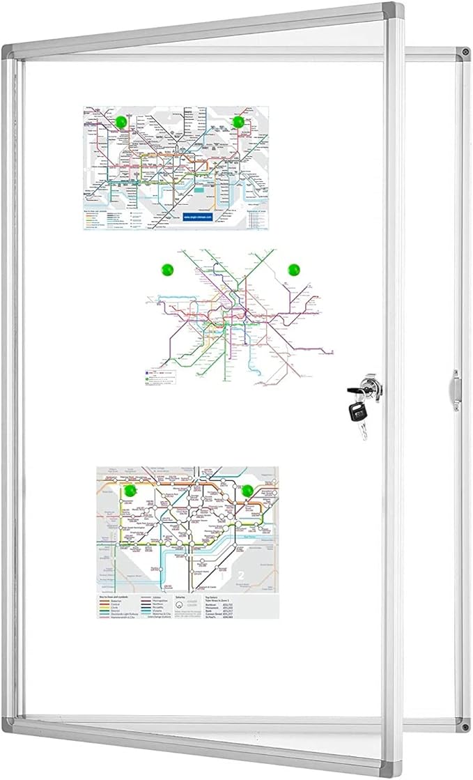 BEST BOARD Lockable Magnetic Enclosed 36x24 inches Dry-Erase whiteboard by BEST+BOARD