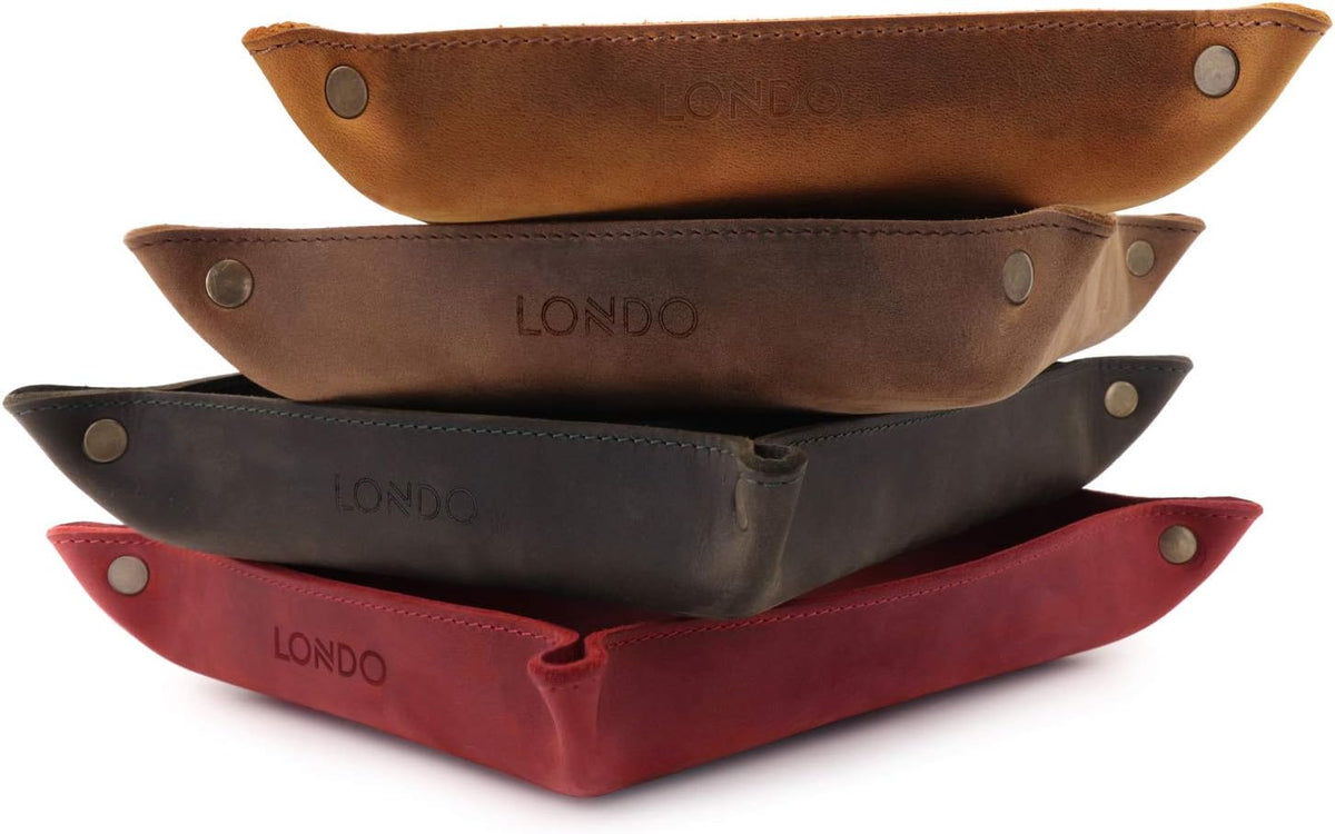 Londo Genuine Leather Tray Organizer - Practical Lightweight Water Resistant ...
