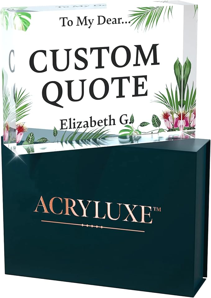 Personalized Gifts, Custom Quote Block Letter Board, Crystal-Clear Acrylic - Image 9