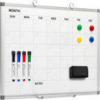 Comix Magnetic Dry Erase Calendar Whiteboard, 24 x 18 Inches Monthly Calendar