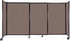 Versare Straightwall Sliding Portable Wall Partition | Freestanding Office by VERSARE