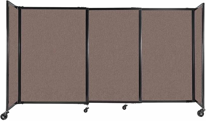 Versare Straightwall Sliding Portable Wall Partition | Freestanding Office by VERSARE