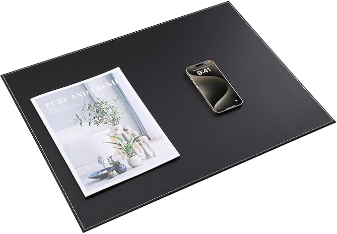 KINGFOM Desk Pad & Mat 24" x 18" Protector Large Mouse Pad PU Leather - Image 3