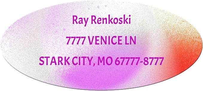 Made in USA Custom Return Address Stickers Labels Customized Mailing Label by HOOKAH+SUN