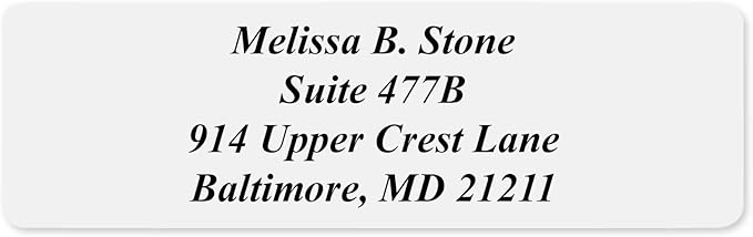 Clear Personalized Return Address Labels - Image 3