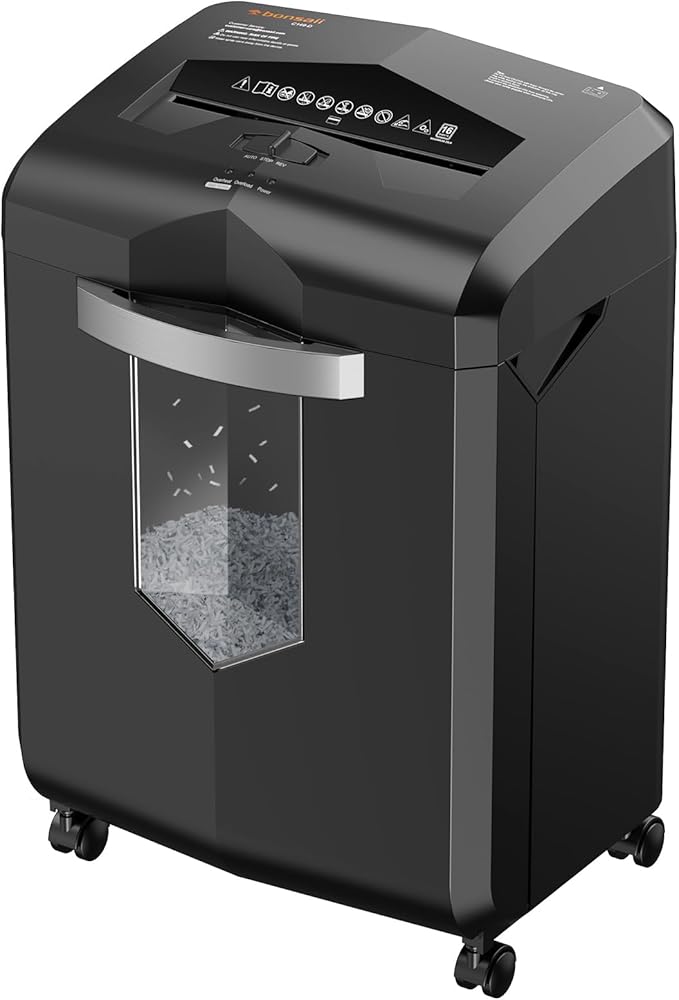 Bonsaii 16-Sheet Micro-Cut Paper Shredder 60-Minute Heavy Duty Office Use by bonsaii