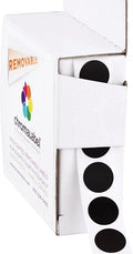 ChromaLabel 1/2 Inch Circle Sticker Labels, Removable Sticky Dots by ChromaLabel