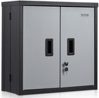 vevor foldable wall cabinet, metal garage locker mounted, main product view