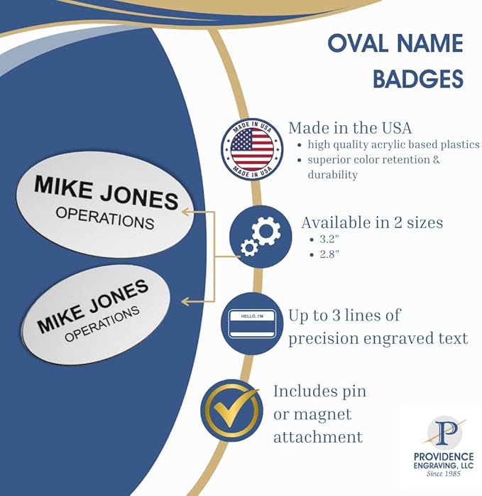 Custom Engraved Name Tag Badges – Personalized Identification - Image 3