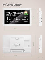 Raynic Digital Clock, 10.1 Inch Large Display Calendar Clock - Image 7