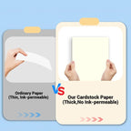 Cardstock 8.5 x 11, Thick Printer Paper 75 lb/200 gsm, 40 Sheets Cream Card - Image 4