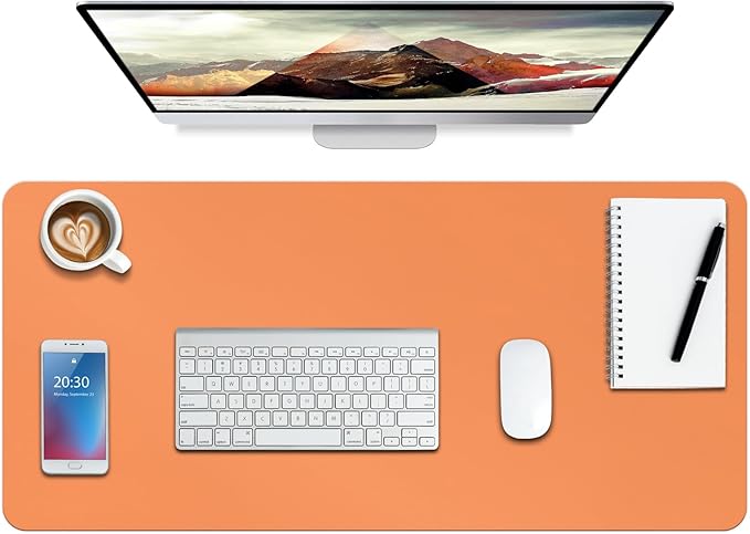 Boutilon Leather Desk Pad Protector, Non-Slip Mouse Pad, Laptop Desk Pad by Boutilon