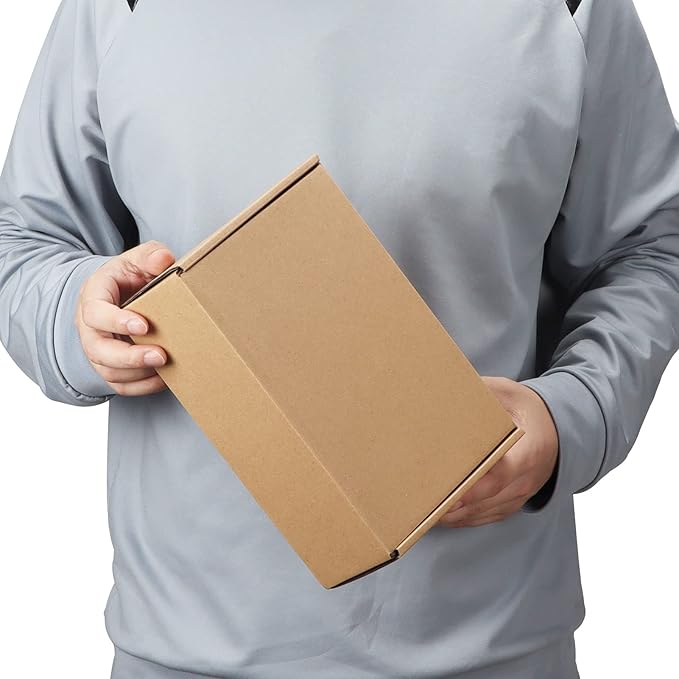 PHAREGE 9x6x3 inch Shipping Boxes Bulk 25 Pack Brown, Tab Lock Tuck Top Mailer - Image 4