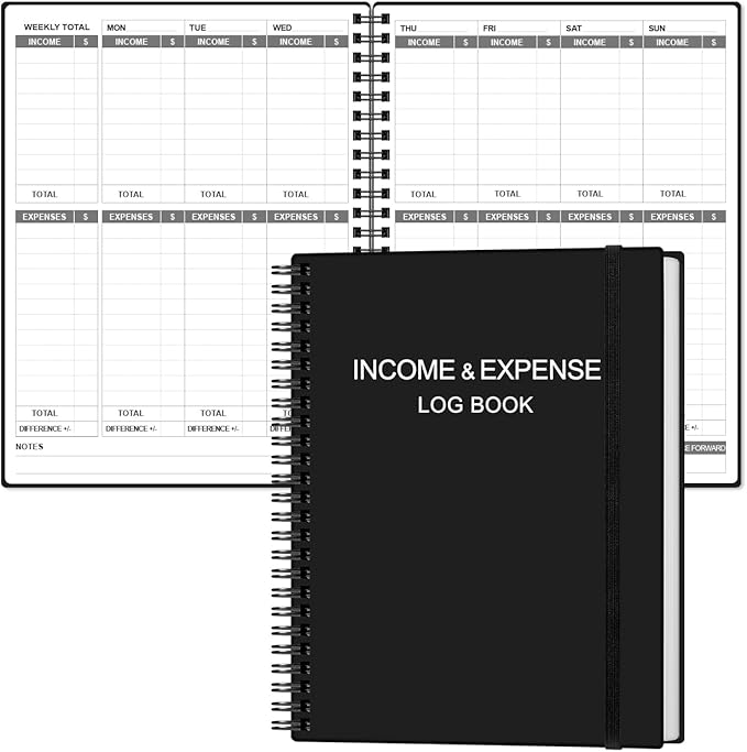 Heveboik Income & Expense Log Book by Heveboik