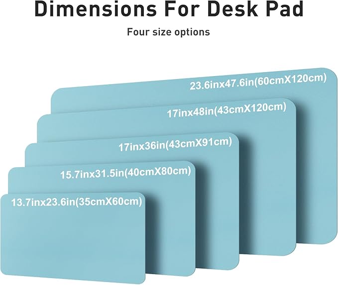 Aothia Faux Leather Desk Mat – Large Mouse Pad, Non-Slip PU Leather Blotter - Image 5