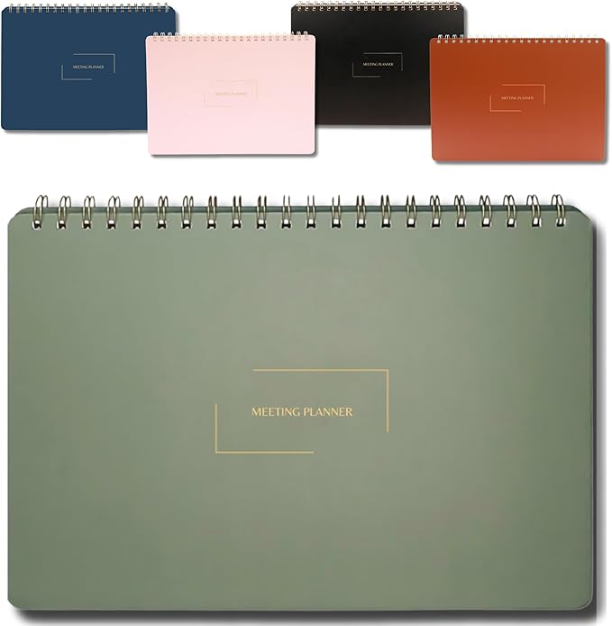 Merely Home | Meeting Notebook for Work | 8.25" x 11.75" | Project Planner | by MerelyHome