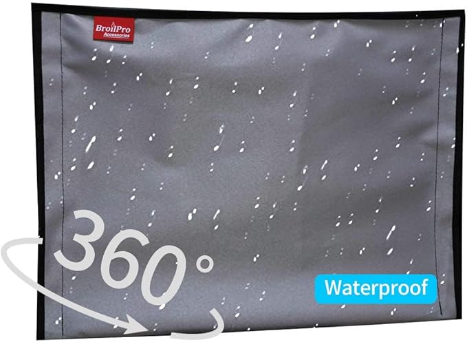 BroilPro Accessories Outdoor 70" TV Set Cover, Scratch Resistant Liner Protect - Image 3