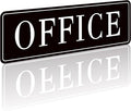The Office Door Sign for Home and Business，Self-Adhesive Waterproof and by LUHIMO