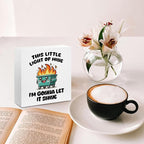Funny Office Decor, Funny Office Gifts, Dumpster and Fire Wood Box Sign - Image 4