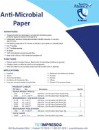Alliance Wide Format Paper 36" x 500' Antimicrobial Bond Engineering Rolls 20lb 92 Bright 2 Rolls