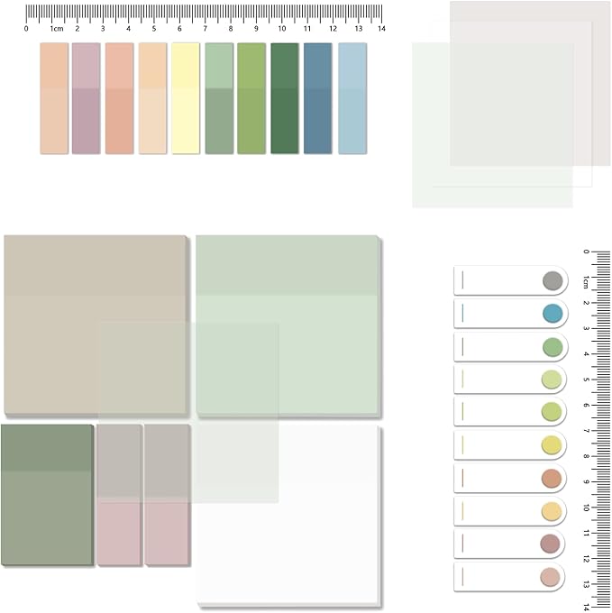 BAYTORY 700 Sheets Transparent Sticky Notes, Self-Adhesive Translucent Writable - Image 9