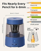 ZMOL Electric Rechargeable Pencil Sharpener, Automatic Pencil Sharpeners Kids - Image 2