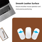 PU Leather Desk Pad Protector Gaming Mouse Pad Non Slip Desk Mat - Image 3