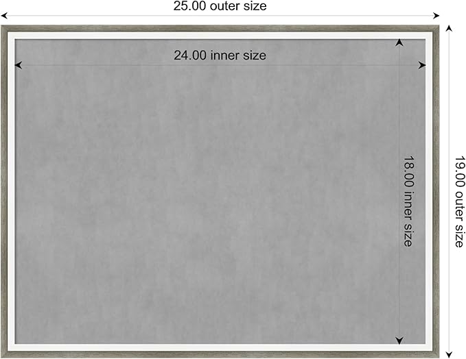Amanti Art Silver Framed Magnetic Board 19x25 Medium Vision Board - Image 4
