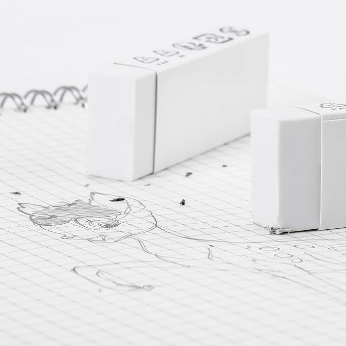 Amazon Basics Block White Eraser - Image 6
