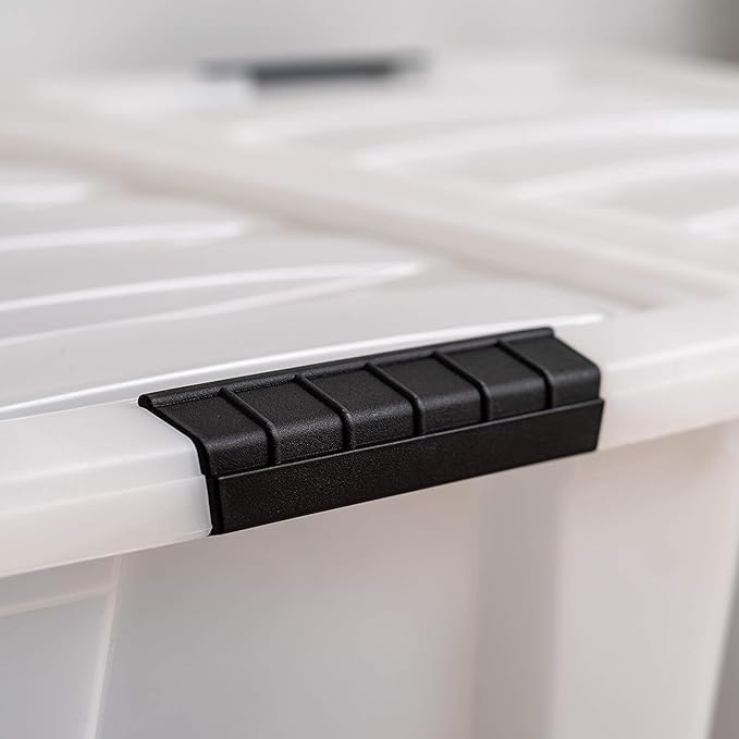 IRIS USA 40 Qt Stackable Plastic Storage Bins - Image 8