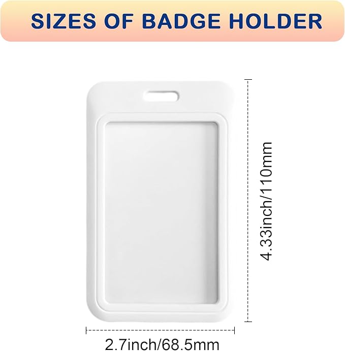 Custom Badge Holder ID Card Hold Case, Personalized Retractable Badges Holders - Image 3