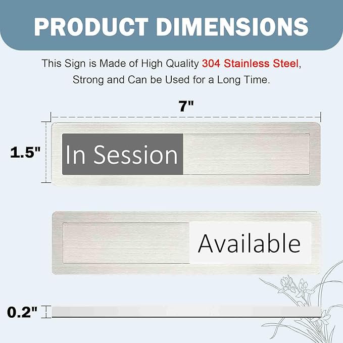 In Session or Available Sign, Vacant Occupied Indicator - Image 6