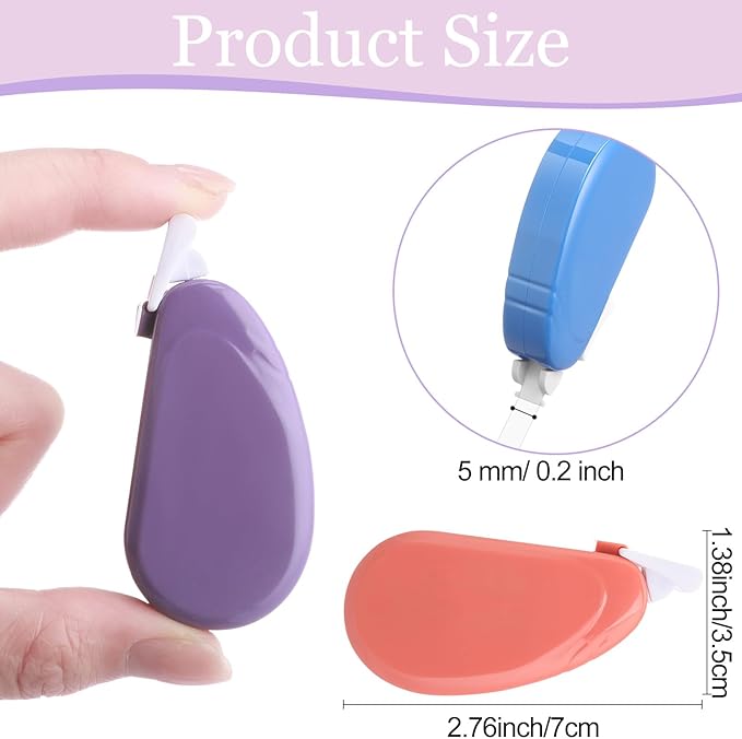 Chivao 100 Pack Mini Correction Tape Bulk Ink Corrector Eraser Tape Set Cute - Image 2