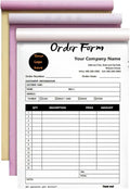 Custom Invoice Book in 3-Part /2-Part Receipt Book by Wasetell