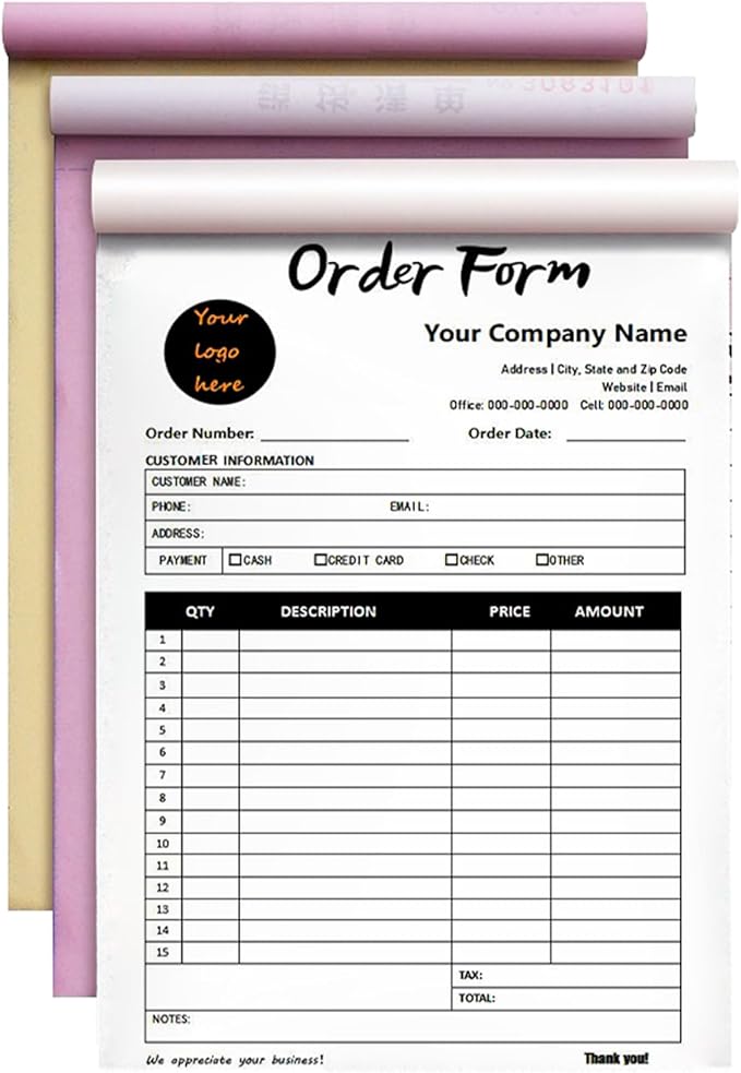 Custom Invoice Book in 3-Part /2-Part Receipt Book - Image 8