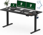 FLEXISPOT One-Piece Electric Standing Desk, 60 x 24 Inches Adjustable Desk by FlexiSpot