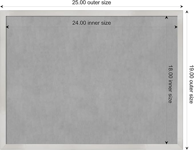 Amanti Art Silver Framed Magnetic Board 19x25 Medium Vision Board - Image 4