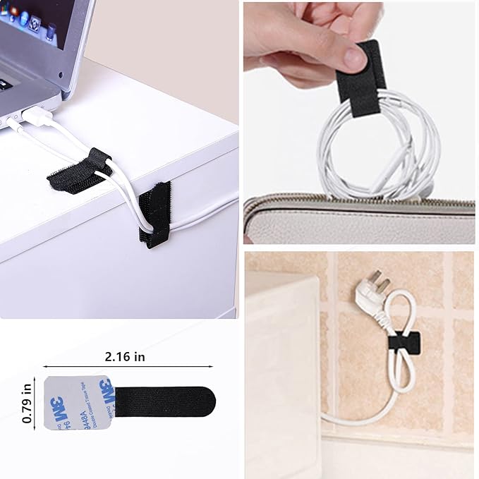 DRIVUU 311Pcs Cable Management Organizer Kit 4 Cable Sleeve Split, 53Cable - Image 5