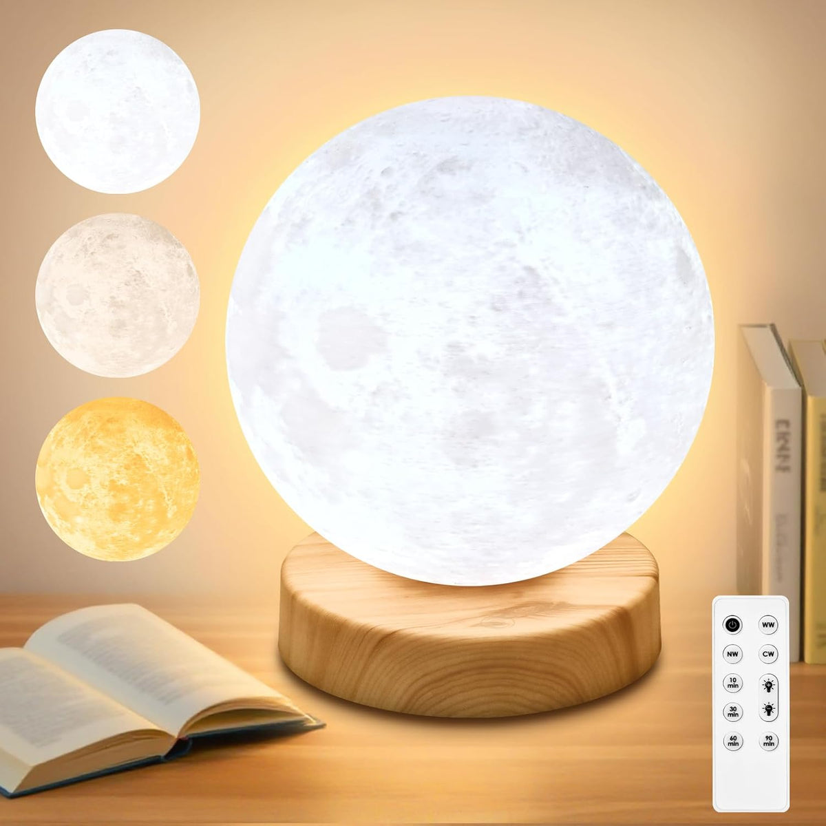 Doraubia Light Therapy Lamp,10000 Lux Sun Lamp with 3 Color Temperatures,Step...