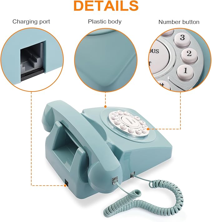 Rotkfst Guest Book Audio Wedding Phone, Record Voice Messages, Retro Guest Book - Image 5