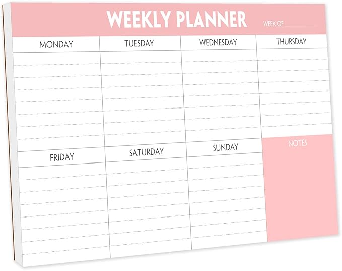 Weekly Planning Pad by Nokingo