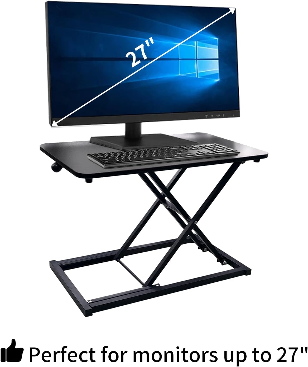 23.6 Inch Standing Desk Converter Adjustable Height