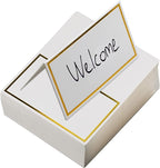 100 Pack Place Cards for Table Setting Small Paper Tent Cards by IFAMIO