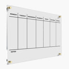 WEEKLY PLANNER Acrylic Wall Personalized Calendar 2026 Personalized Dry Erase