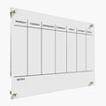 WEEKLY PLANNER Acrylic Wall Personalized Calendar 2026 Personalized Dry Erase by CustomSignExpress