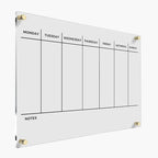WEEKLY PLANNER Acrylic Wall Personalized Calendar 2026 Personalized Dry Erase by CustomSignExpress