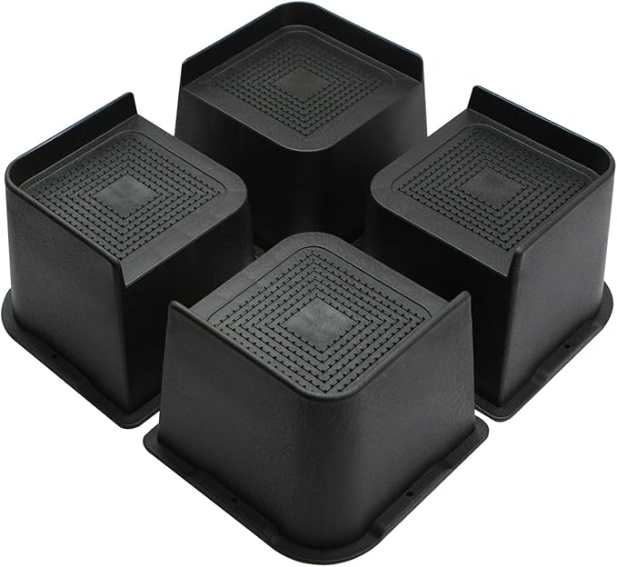 MXMZHXU Bed Risers 2 inch, 3 inch, 4 inch, 6 inch or 8 inch Heavy Duty by MXMZHXU